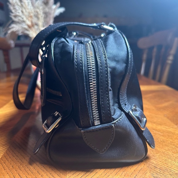 Prada Bauletto Black Nylon Leather Shoulder Bag With
Authentication Card - Picture 3 of 15